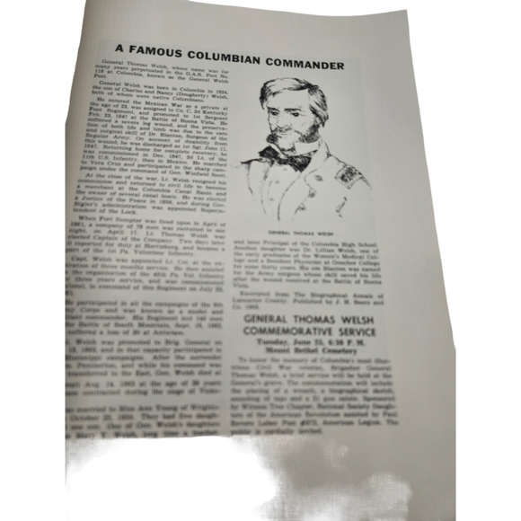 1963 Columbia PA Civil War Centennial Program - Picture 9 of 11